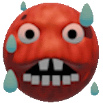 Hot Emoji Sigma Sticker