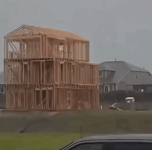 House Falls Down GIF