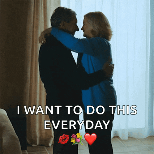 Hug Over Christmas GIF
