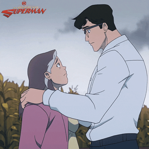 Hugging Clark Kent GIF