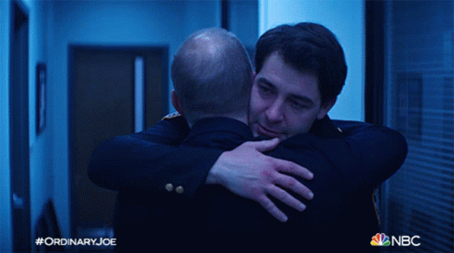 Hugging Joe Kimbreau GIF
