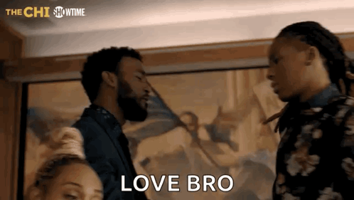 Hugging Luke James GIF