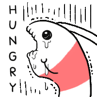 Hungry Starving Sticker