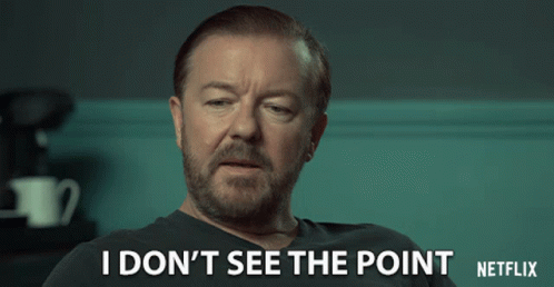 I Dont See The Point Whats The Point GIF