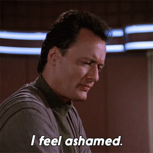 I Feel Ashamed Q Star Trek GIF