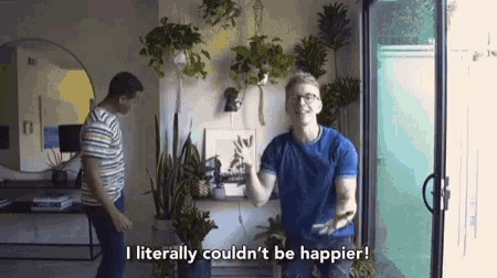 I Literally Couldnt Be Happier Excited GIF