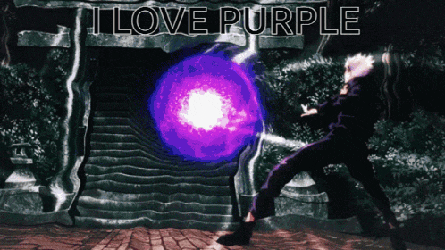 I Love Purple Gojo GIF