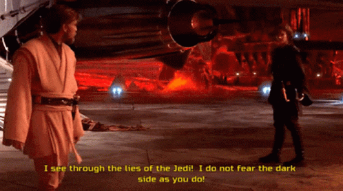 I See Through The Lies Of The Jedi Anakin GIF
