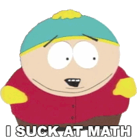I Suck At Math Eric Cartman Sticker