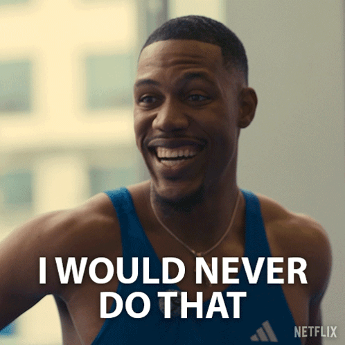 I Would Never Do That Zharnel Hughes GIF