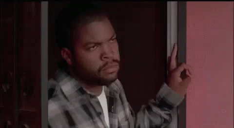 Ice Cube Slamming Door GIF