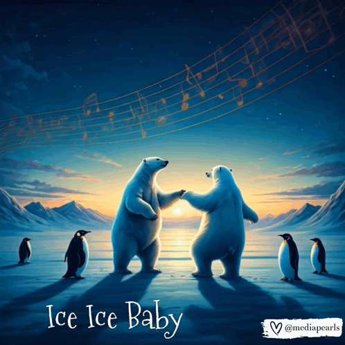 Ice Ice Baby Penguins GIF