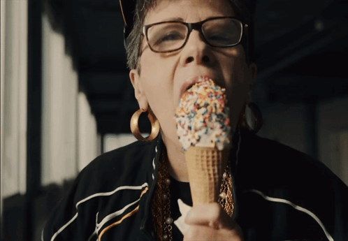Icecream Grandma GIF