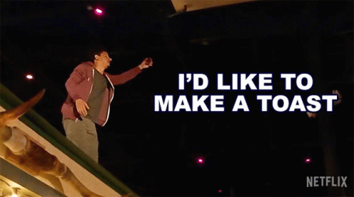 Id Like To Make A Toast Eric Andre GIF