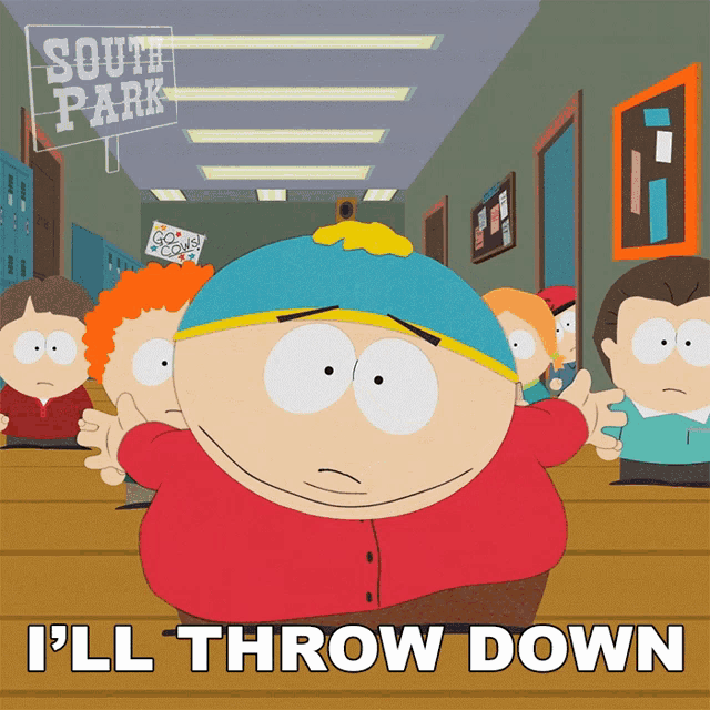 Ill Throw Down Eric Cartman GIF
