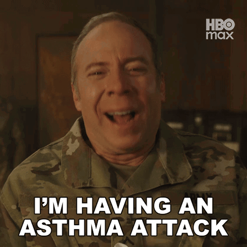 I'M Having An Asthma Attack Stuart Bloom GIF