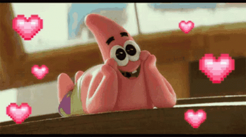 Im In Love Patrick Star GIF