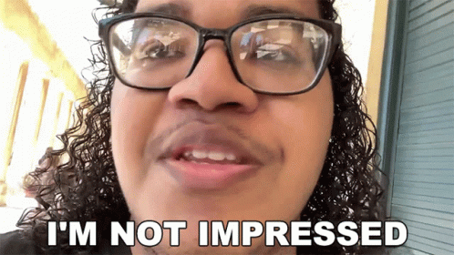 Im Not Impressed Miniklin GIF