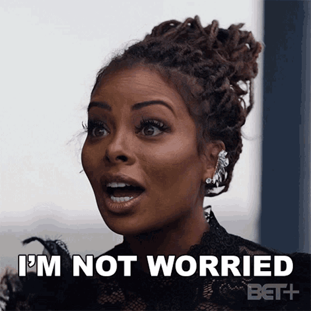 Im Not Worried Marilyn Deville GIF