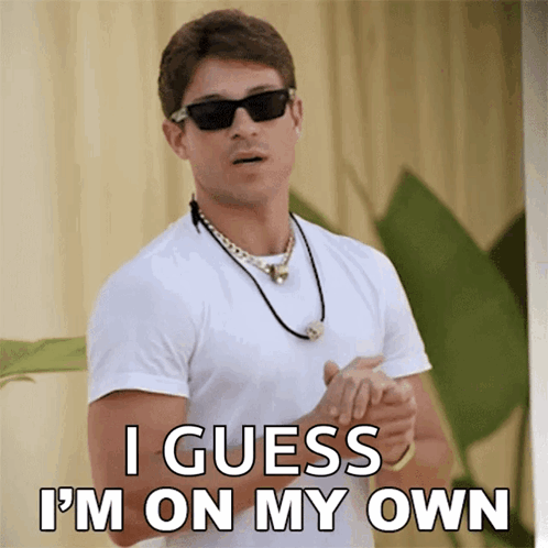 Im On My Own Joey Essex GIF
