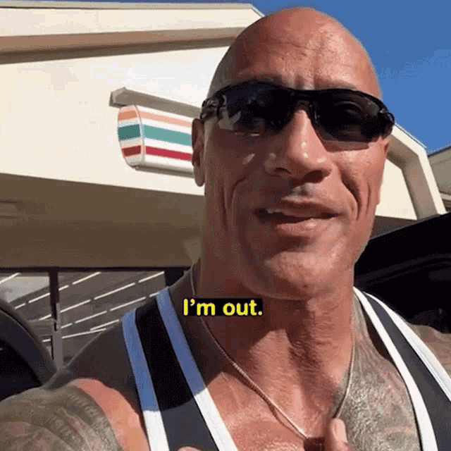 Im Out Dwayne Johnson GIF
