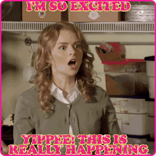 I'M So Excited GIF