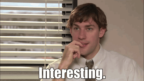 Interesting Jim Halpert GIF