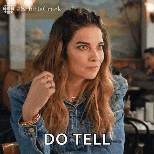 Intrigued Annie Murphy GIF
