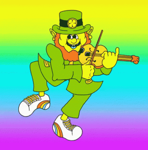 Irish Leprechaun Violin GIF
