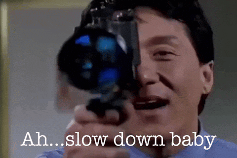 Jackie Chan Slow Down GIF