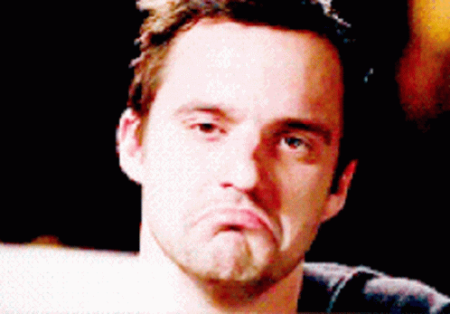 Jake Johnson Sad Face GIF