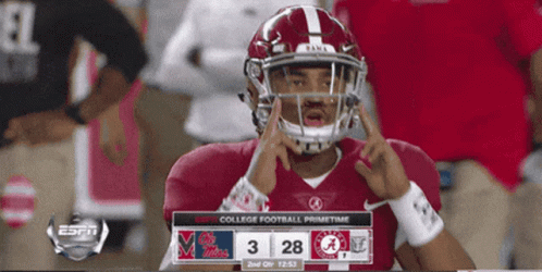 Jalen Hurts Alabama Crimson Tide Football GIF