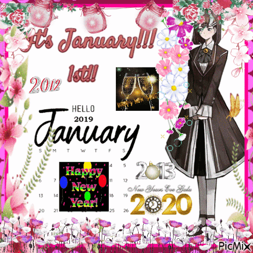 January New Year GIF