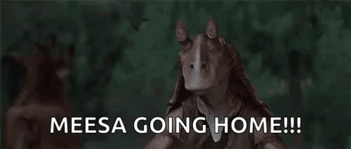 Jarjarbinks Scared GIF