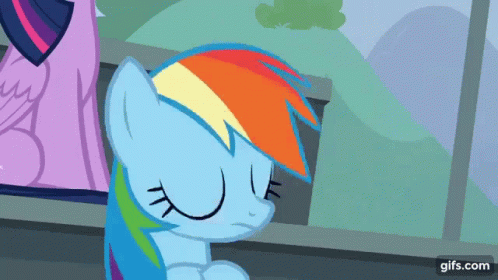 Jaw Drop Rainbow Dash GIF