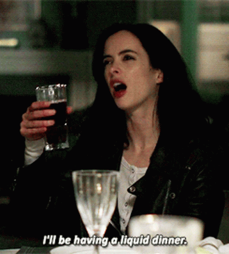 Jessica Jones Ill Be Having A Liquid Dinner GIF