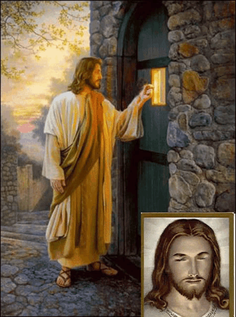 Jesus Christ Knocking GIF