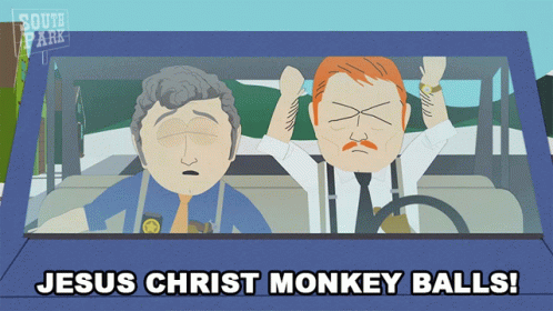 Jesus Christ Monkey Balls Sergeant Harrison Yates GIF