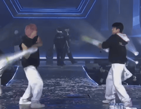 Jinbam Ahgabong Fight Got7 GIF