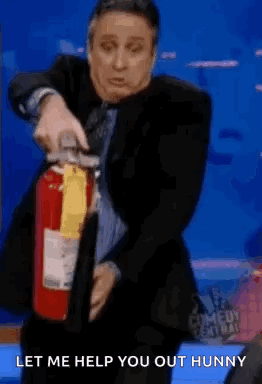 Jon Stewart Extinguish GIF