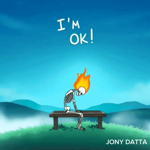 Jony Logo Sad Skeleton GIF