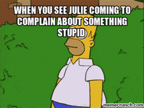 Julie Complaint GIF
