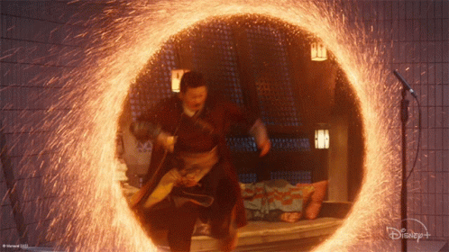 Jumping Out From A Portal Wong GIF