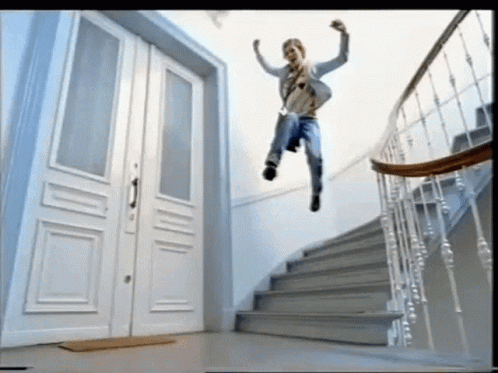 Jumping Stairs GIF