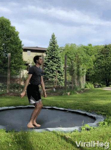 Jumping Viralhog GIF