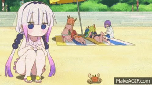 Kanna Kamui Beach GIF