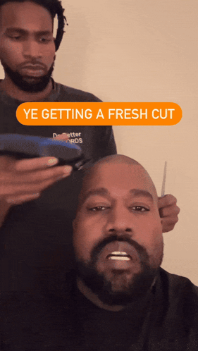 Kanye Haircut GIF