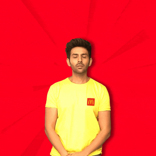 Kartik Aaryan Let’s Eat GIF