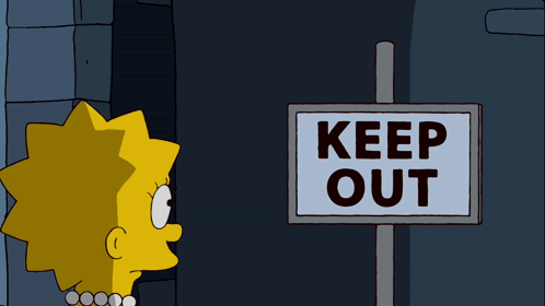 Keep Out Or Enter GIF