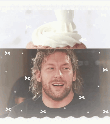 Kenny Omega Kenny Omega Cupcake Head GIF